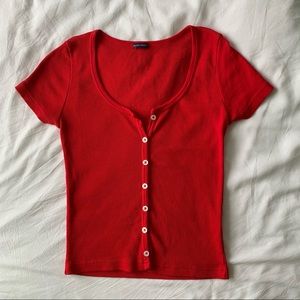 NWOT Red Zelly Top
